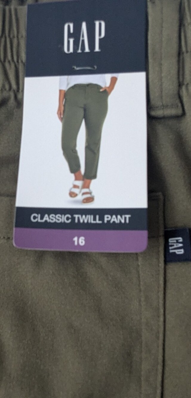 GAP Olive Classic Twill Women's Chinos
